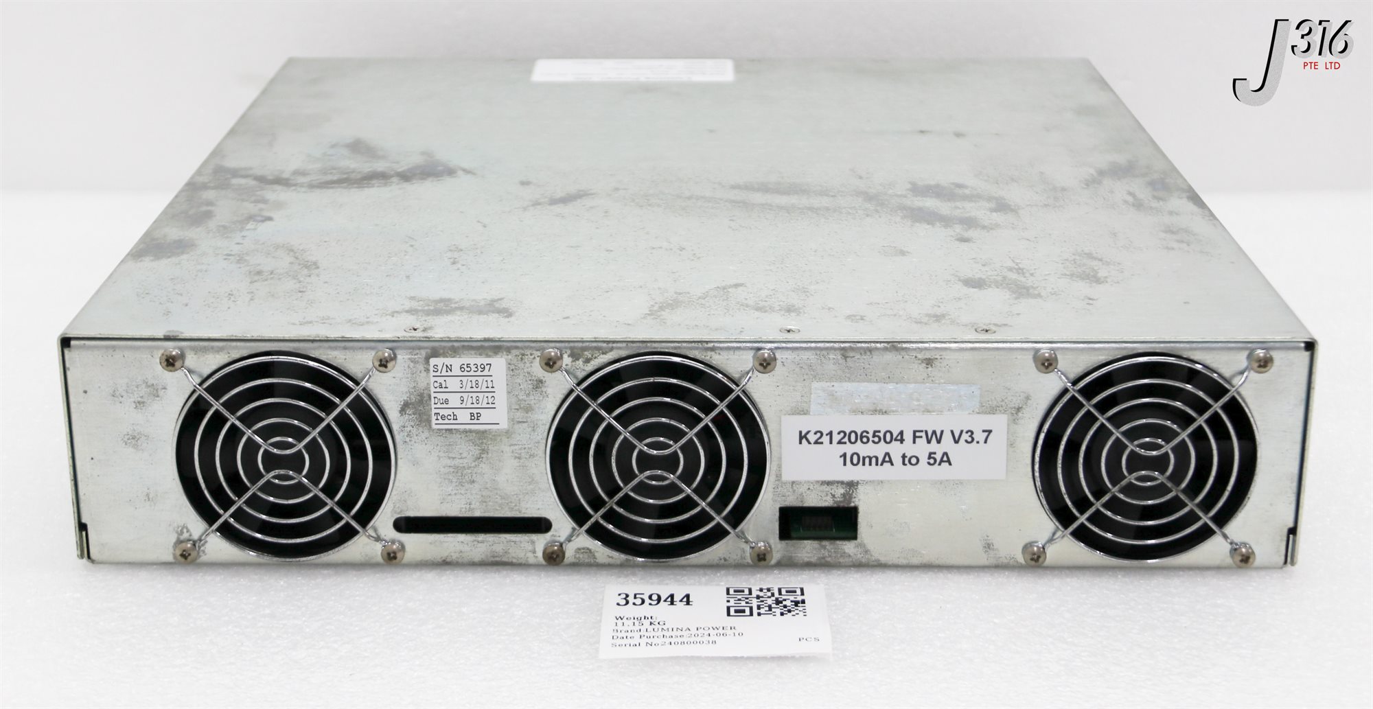 35944 LUMINA POWER PWR SUPPLY DC PULSE, 10mA - 5A, 621206504